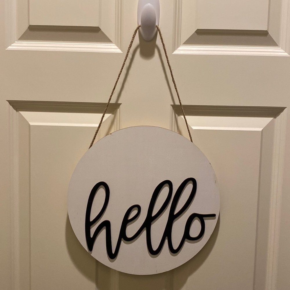 12 x 12 wooden decorative sign.